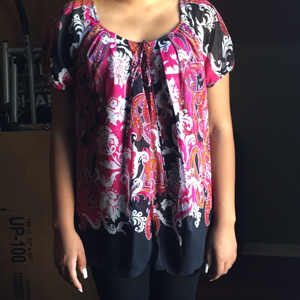 PLUS SIZE ‼️ Pleated front blouse